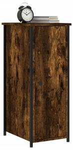 Noptiere, 2 buc., stejar fumuriu, 32x42x80 cm, lemn compozit