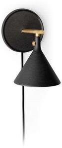 Lampă de perete Audo Copenhagen, Cast Sconce, reglabil, Negru, Camera de zi, Aluminiu, Design