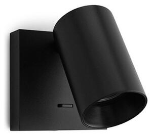 Lampă de perete ANTIDARK, Negru, dormitor, Aluminiu