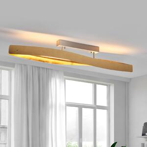 Quitani Plafonieră LED Lian cu finiș metal de impact, reglabil, Auriu / Alamă, Camera de zi / sufragerie, Metal, Modern