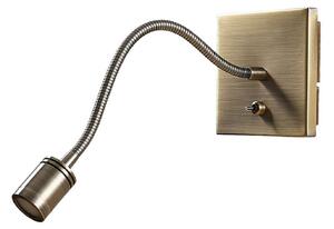 Lampă de perete Lindby, Mayar, Bronz / Alamă Veche, dormitor, Metal, Modern