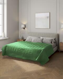 Cuvertura matlasata cu model culoare verde