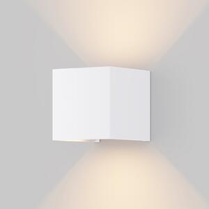 Maytoni Aplică LED de exterior Fulton, 10x10cm, alb, Alb, Metal, Modern
