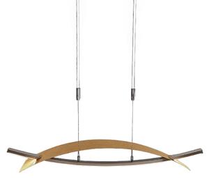 Lustră Pendul Lucande, Marija, reglabil, Auriu / Alamă, Camera de zi, Metal, Modern