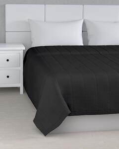 Cuvertura matlasata cu model culoare negru