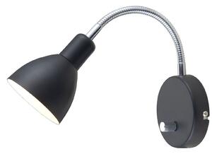 Lampă de perete Halo Design, Negru, Metal
