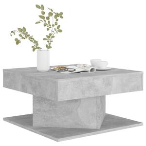 Măsuță de cafea, gri beton, 57x57x30 cm, PAL