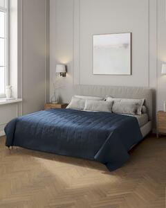 Cuvertura matlasata cu model culoare bleumarin