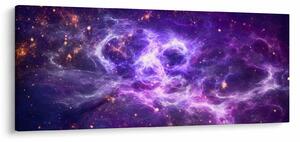 Tablou - Universul violet (120x50 cm)
