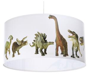 Maco Design Lampă suspendată pentru camera copiilor Dino cu motiv foto, reglabil, Alb, Camera copiilor, Plastic, Modern