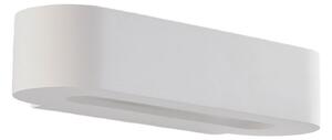 Lampă de perete Lindby, Fioni, reglabil, Alb, Camera de zi, Tencuială / Argilă, Modern
