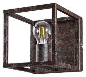 Lampă de perete Lindby, Emin, reglabil, Maro / Rugină, Camera de zi, Metal, Casă de țară / Rustic