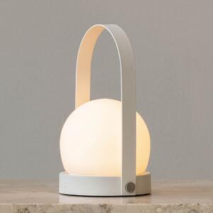 Audo Copenhagen Carrie lampă deco LED acumulator IP44, alb, reglabil, Alb, Camera de zi / sufragerie, Metal, Design