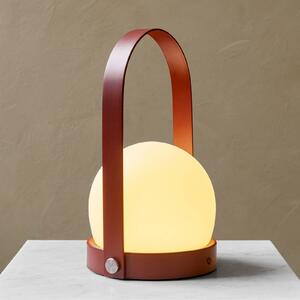 Audo Copenhagen Carrie lampă deco LED acumulator IP44, roșu, reglabil, Roșu, Camera de zi / sufragerie, Metal, Design