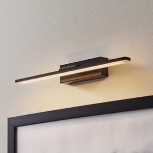 MCJ LED lumina de perete Miroir 40 cm negru 3000K, Negru, Baie, Metal, Modern
