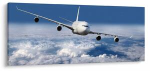 Tablou - Avion în nori (120x50 cm)