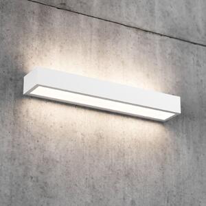 MCJ Aplică de perete LED Mera, lățime 40 cm, alb, 3.000K, Alb, Hol, Metal, Modern