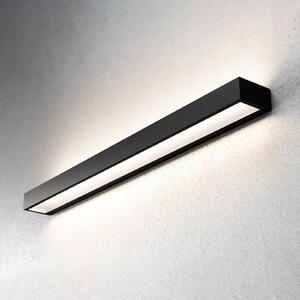 MCJ Aplică Mera LED, lățime 80 cm, negru, 3000K, Negru, Hol, Metal, Modern
