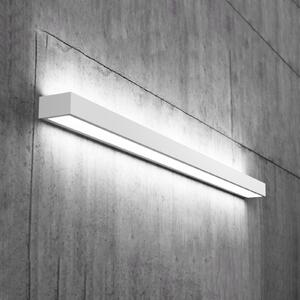 MCJ Aplică Mera LED, lățime 120 cm, alb, 4.000K, Alb, Hol, Metal, Modern