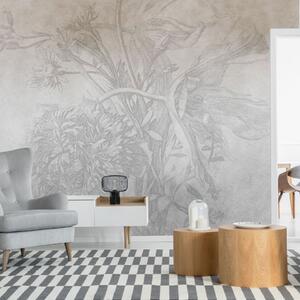 Fototapet premium - Grey Ombre Flower
