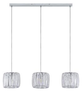 Lustră Pendul Lindby, Sofia, reglabil, Transparent, Bucătărie, Plastic, Modern