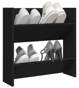 Pantofar de perete, negru, 60x18x60 cm, PAL