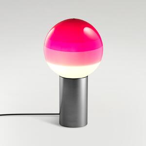 MARSET Lampa de masă Dipping Light, înălțime 22 cm, roz/grafit, Gri, Camera de zi / sufragerie, Sticlă, Design