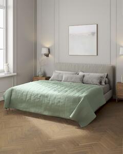 Cuvertura matlasata cu model culoare verde
