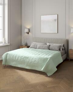 Cuvertura matlasata cu model culoare verde