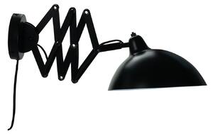 Lampă de perete Dyberg Larsen, Futura, Negru, Camera de zi, Metal, Design