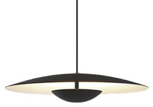 MARSET Ginger lampă suspendată LED, Triac Ø20cm negru/alb, reglabil, Negru, Camera de zi / sufragerie, Metal, Design