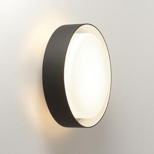 MARSET Plaff-on! Aplică de exterior, IP54, Ø33cm, reglabil, Negru, Metal, Design