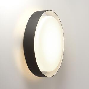 MARSET Plaff-on! Aplică de exterior, IP54, Ø50cm, reglabil, Negru, Metal, Design