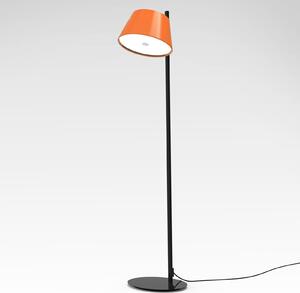 MARSET Tam P lampă podea, 1 bec, portocaliu, Negru, Camera de zi / sufragerie, Metal, Design
