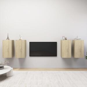 Dulapuri TV, 4 buc. stejar Sonoma 30,5x30x60 cm, lemn prelucrat