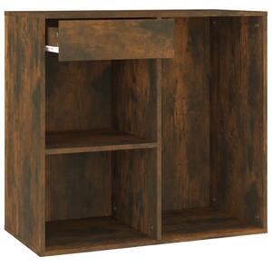 Dulap de cosmetice, stejar fumuriu, 80x40x75 cm, lemn prelucrat
