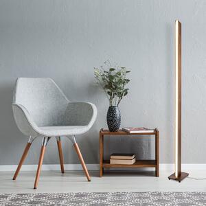 Näve Lampă de podea LED Madera, aspect lemn, dimabilă, reglabil, Lemn, Camera de zi / sufragerie, Plastic, Modern