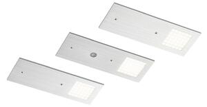 Set de 3 lămpi LED Nortra pentru montare sub blat, culoare aluminiu Arcchio, Nortra, reglabil, Metalic, Camera de zi, Metal, Modern