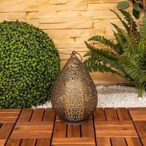 Näve Lampă decorativă LED 5283758 cu efect de flacără, Auriu / Alamă, Metal, Marocan / Oriental