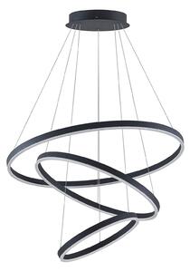 Lustră Pendul Arcchio, Albiona, reglabil, Negru, Camera de zi, Metal, Modern