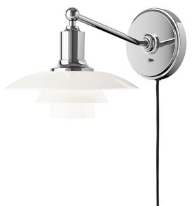 Lampă de perete Louis Poulsen, PH 2/1, reglabil, Metalic, Camera de zi, Sticlă, Design