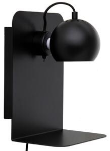 Lampă de perete FRANDSEN, Ball USB, reglabil, Negru, Camera de zi, Metal, Design