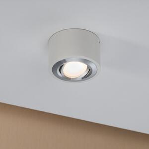 Paulmann plafonieră LED Argun, alb, Ø 10 cm, metal, reglabil, Alb, Camera de zi / sufragerie, Metal, Modern