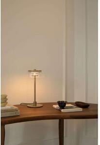 Nuura Aps Lampa de masă LED Blossi, înălțime 31 cm, auriu/transparent, reglabil, Auriu / Alamă, Camera de zi / sufragerie, Metal, Scandinavă