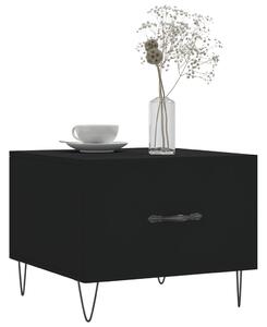 Măsuță de cafea, negru, 50x50x40 cm, lemn compozit