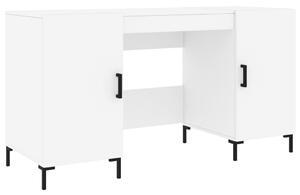 Birou, alb, 140x50x75 cm, lemn compozit