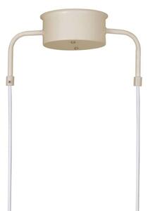Globen Lighting Lampă suspendată CURVE 5, bej, 5 becuri, 165 cm, reglabil, Bej, Camera de zi / sufragerie, Metal, Vintage
