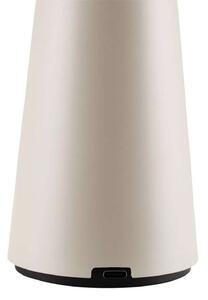 Globen Lighting Lampă de masă cu baterie Cannes, bej, 26 cm IP44, reglabil, Bej, Camera de zi / sufragerie, Plastic, Scandinavă