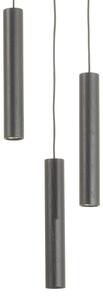 Lustră Pendul UMAGE, Chimes Cluster 3, Negru, Camera de zi, Lemn, Design