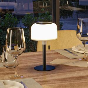 Paulmann Lampa de masă solară cu LED Bartja, negru, IP44 dimabil, reglabil, Negru, Camera de zi / sufragerie, Plastic, Modern, Lumini solare